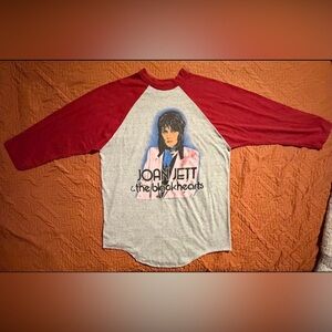 Vintage 1982 Joan Jett & the Blackhearts 3/4 Sleeve US Tour Concert Tee Size L